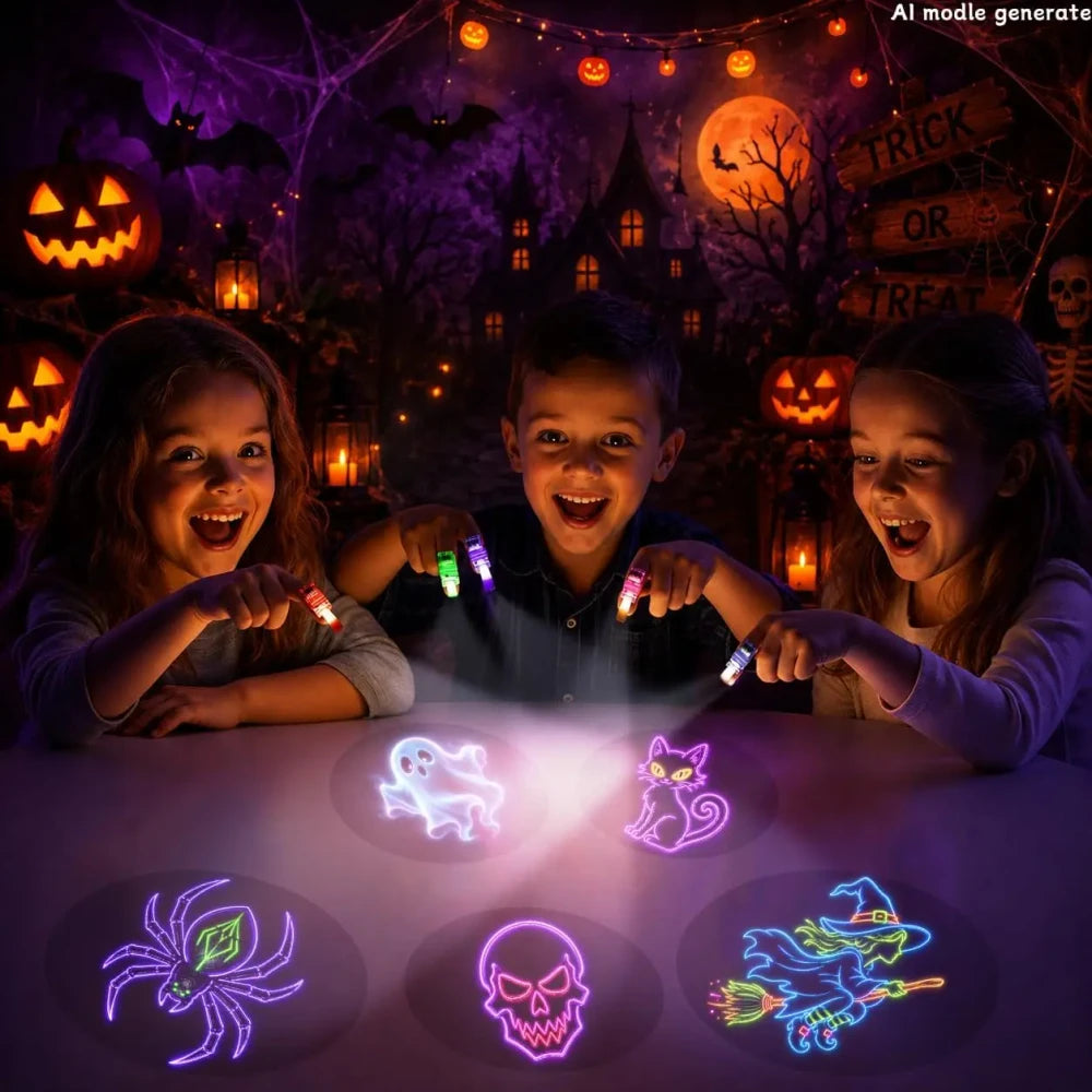 Halloween LED Projection Finger Lights