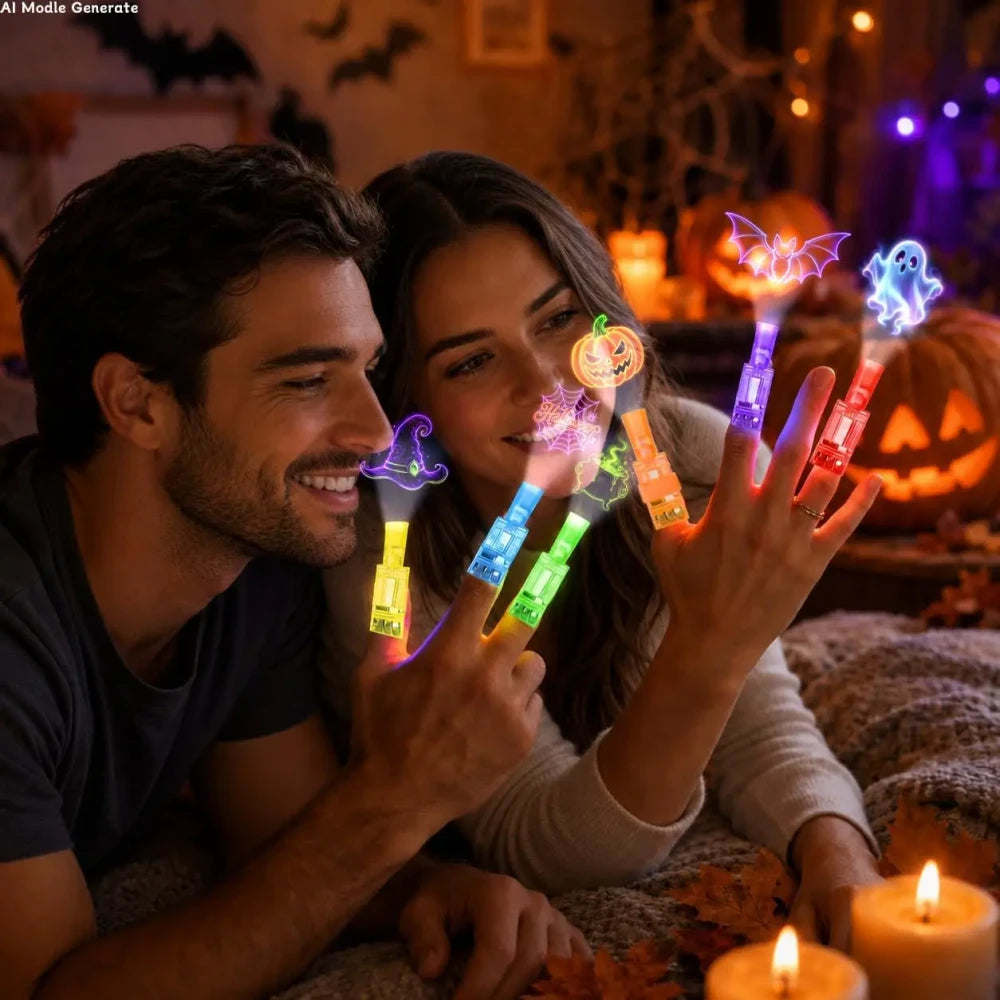 Halloween LED Projection Finger Lights