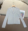 Womens Wool V-Neck Cardigan