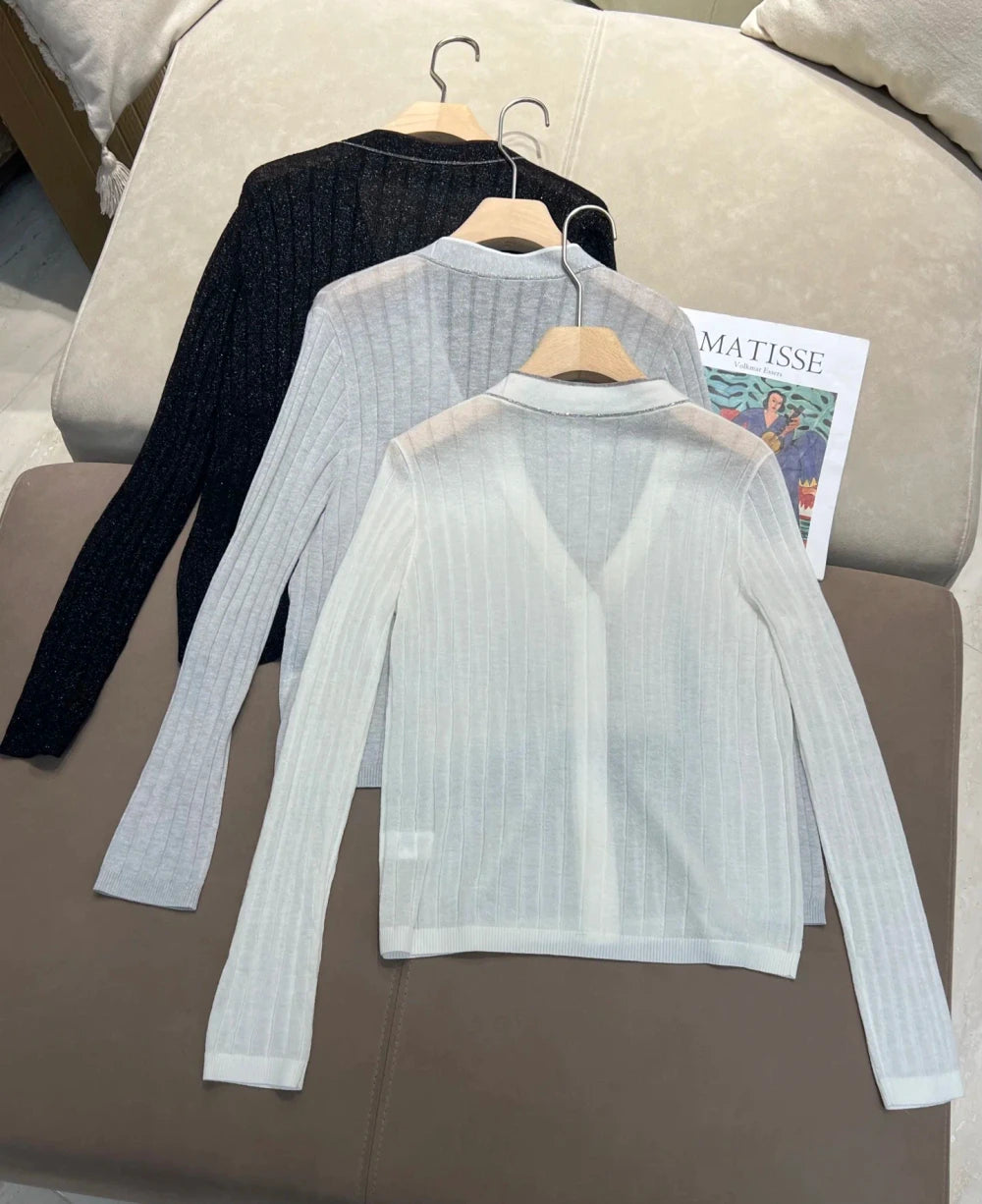 Womens Wool V-Neck Cardigan