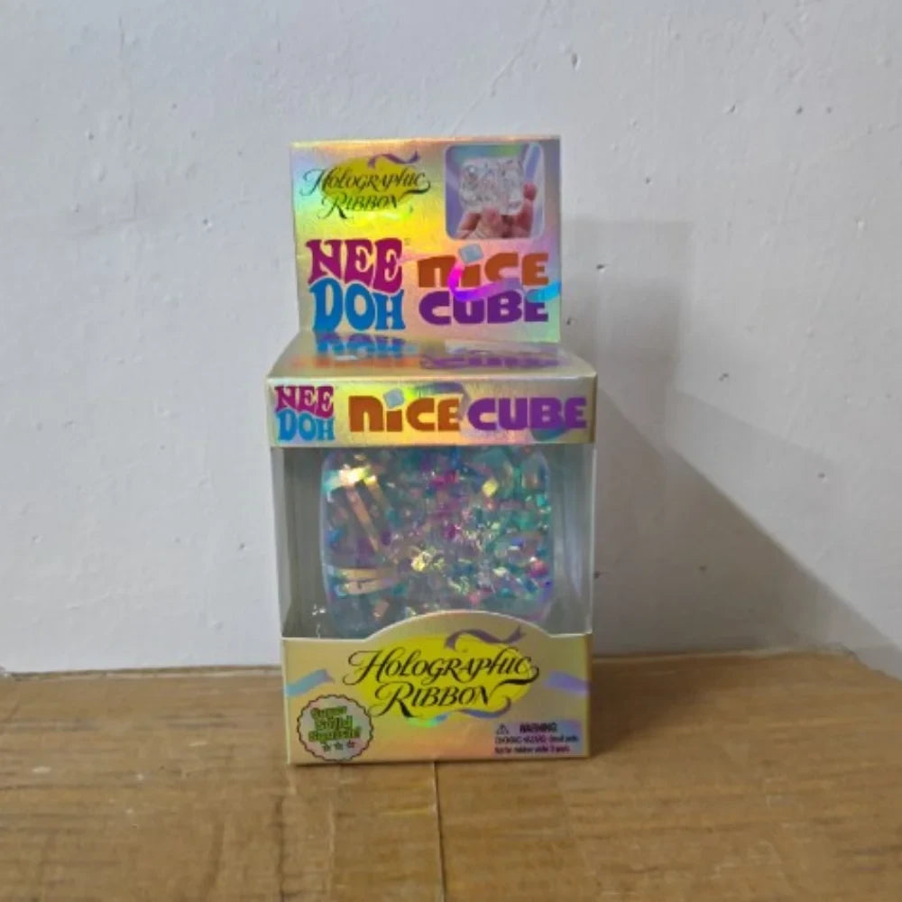 Holographic Ribbon Needoh Squeeze Toy
