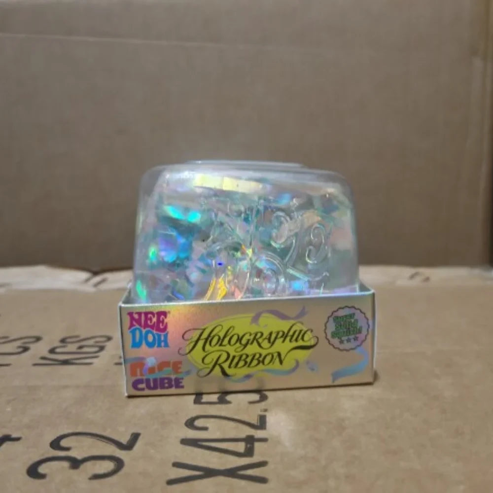 Holographic Ribbon Needoh Squeeze Toy