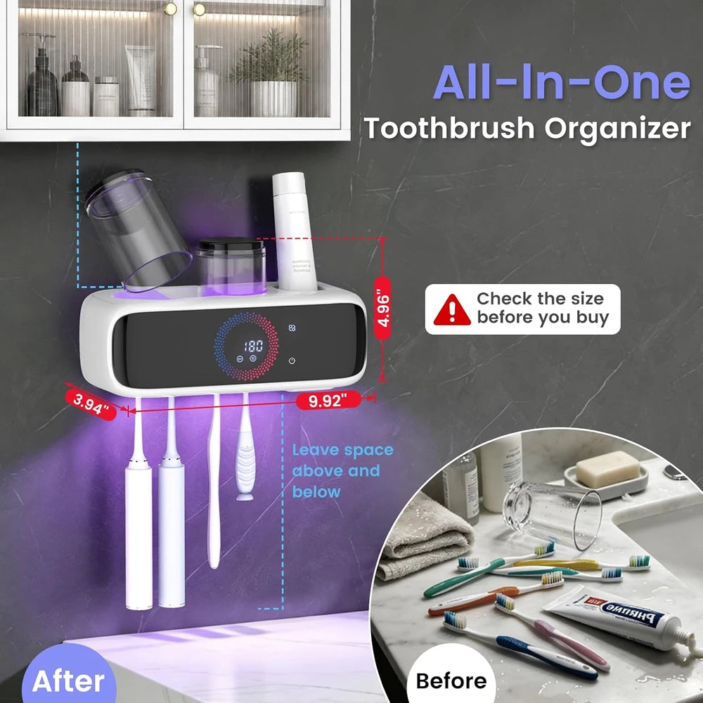 UV Toothbrush Sanitizer Holder