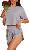 Striped Pajama Set Shorts