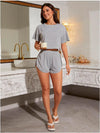 Striped Pajama Set Shorts