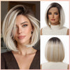 Grey Ombre Short Bob Wig