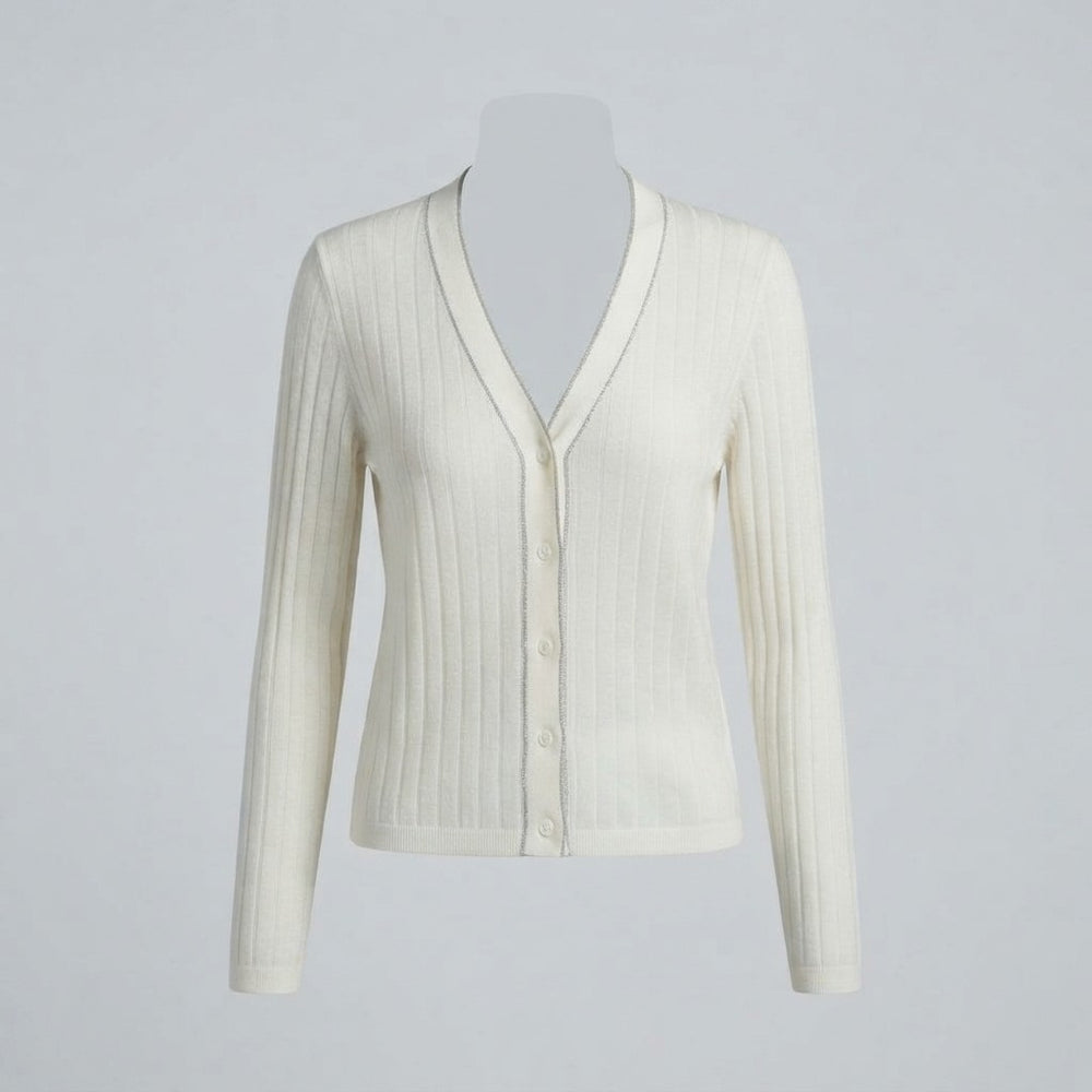 Womens Wool V-Neck Cardigan