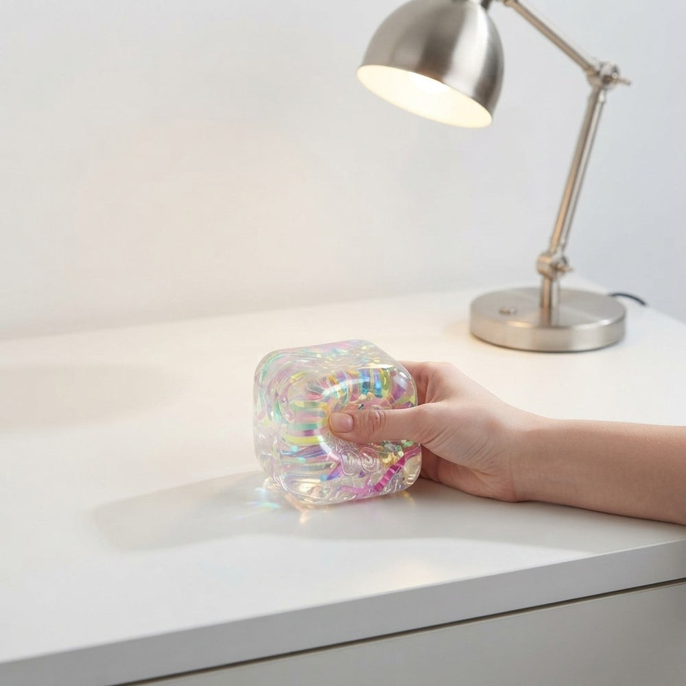 Holographic Ribbon Needoh Squeeze Toy