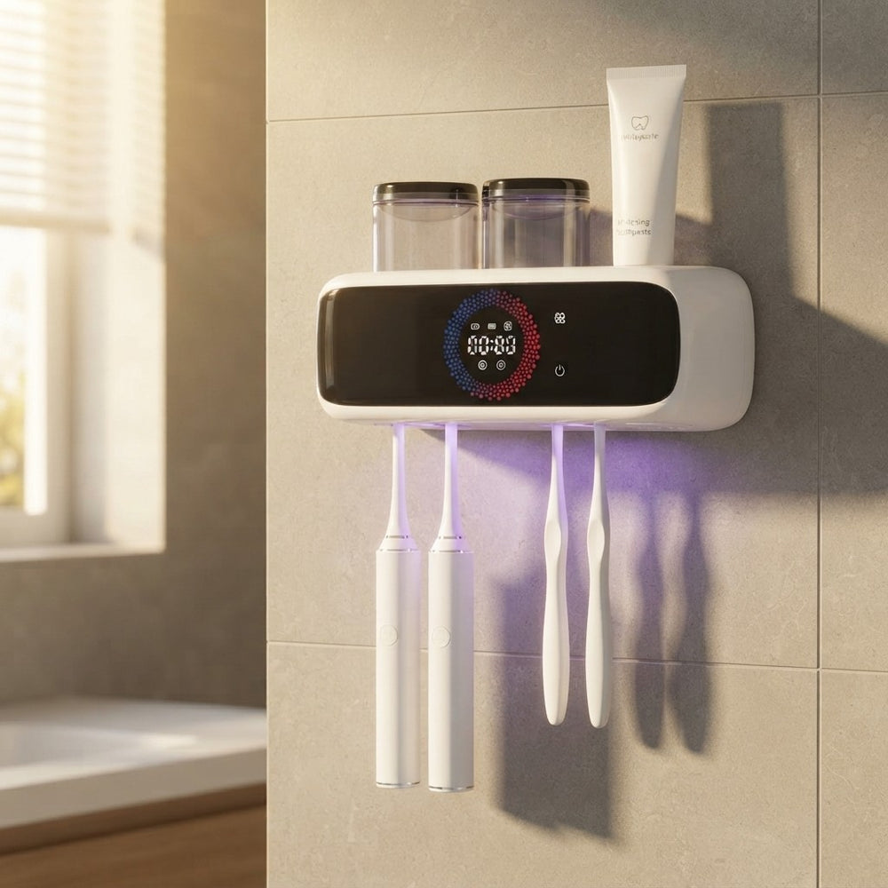 UV Toothbrush Sanitizer Holder