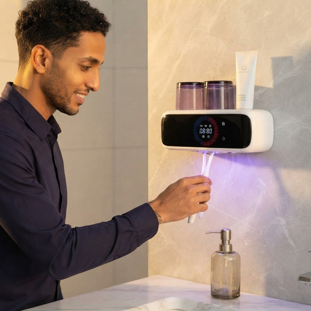 UV Toothbrush Sanitizer Holder