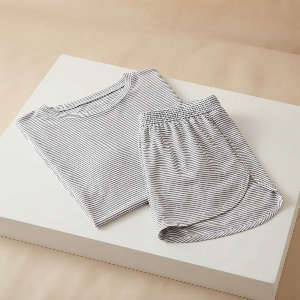 Striped Pajama Set Shorts