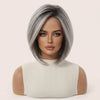 Grey Ombre Short Bob Wig